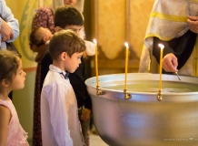 Дети на Таинстве Крещения. Церковь Успения Богоматери, Санкт-Петербург