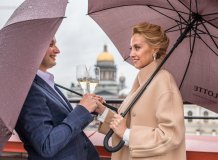 Прогулочная свадебная Фотосессия в Санкт-Петербурге