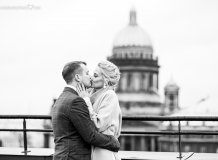 Ссвадебная Фотосессия на крыше в Санкт-Петербурге