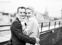 Ссвадебная Фотосессия на крыше в Санкт-Петербурге