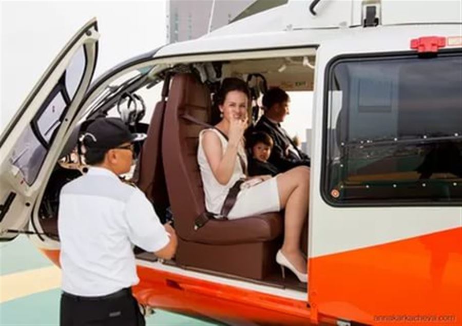 Полет на вертолете в Бангкоке